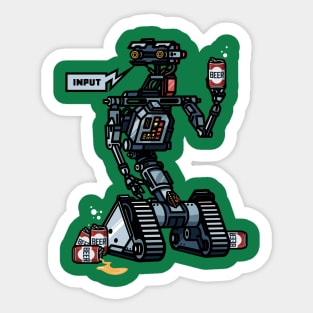 Short Circuit Johnny 5 Beers Sticker